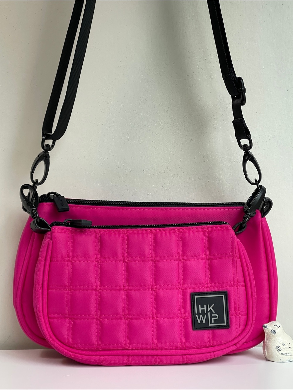 IHKWIP detachable quilted nylon double pouch crossbody bag New Without Tag 🏷️